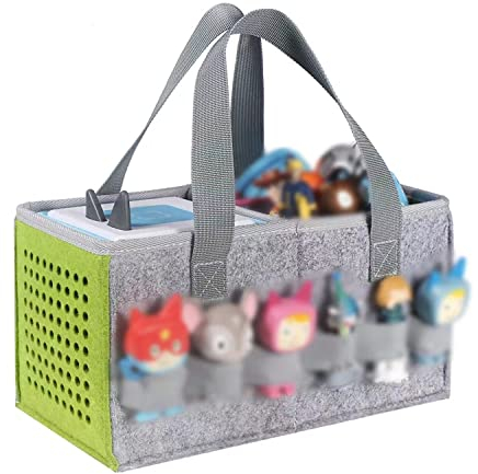 Tasche für Toniebox Starter Set Aufbewahrungstasche für Toniebox Figur, Home Outdoor Handtasche für Tonies Audio Player und Puppen Musikspielzeug Falttasche für Toniebox Zubehör (Graugrün)