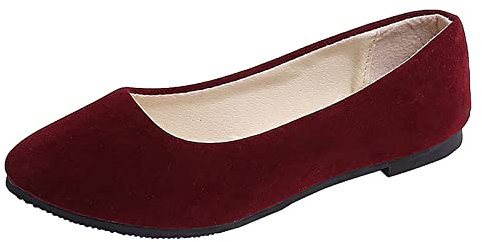 Women Slip On Flat Comfortable Walking Ballerina Shoes, Ladies UK Cute Ballet Shoes Pointed Toe Flat Pumps Slip On Loafers Ladies Ballet Ballerina Dolly Shoes UK Size