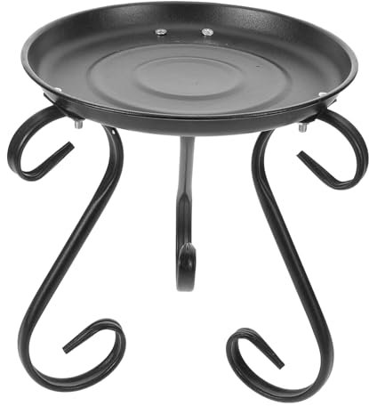 KONTONTY Espositore in Ferro per Piante da Interno Portavasi Stile Moderno Supporto da Tavolo per Bonsai e Fiori Ripiano Resistente e Antiscivolo per Casa e Giardino