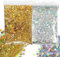 SNONESIY Glitzer Basteln Glitzerpulver 100g (50g Gold + 50g Silber) - Bastelglitzer, Glitter, Silber, Gold, 100g