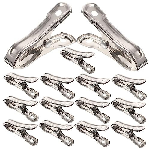 BESPORTBLE 30piezas Aros Inoxidable Pinzas Para Ropa Sujetadoras Para Colchas Resistentes Al Viento
