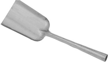 CLISPEED Paletta per Cenere in Ferro Ispessito Resistente Alte Temperature Paletta Lunga per Carbone Compatta per Camini a Legna e Pulizia Bracieri Attrezzo Versatile per Giardinaggio e