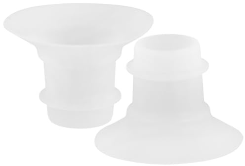 Hemobllo Inserts de Bride en Silicone Mat 28 MM à 21 MM Convertisseur D’Adaptateur pour Tire-Lait Manuel 2 Pièces Coussin de Pompe Lavable Accessoire Allaitement Pratique et Portable
