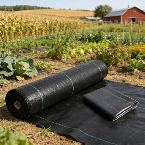 Malla Antihierba contra Las Malas Hierbas, Estabilización Rayos UV Tela para Control De Maleza Ultra Resistente, Varios Tamaños, Premium para Control De Maleza, Jardín E Invernadero(2x2m)