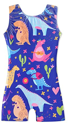 HOZIY Toddler Girl Leotard Gymnastics Biketards Blue Bodysuit Clothes Clothing Dance Dinosaur Gimnasia Girl Girls Gumnastics. Tumbling Outfits 2t 3t 2-3t