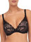 Chantelle Orangerie Dream Plunge T-Shirt pour Femme Soutien-Gorge Plongeant, Noir, 95E