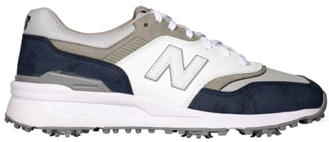 New Balance Zapatos de Golf 997 para Hombre, Azul Marino/Blanco, 46.5 EU