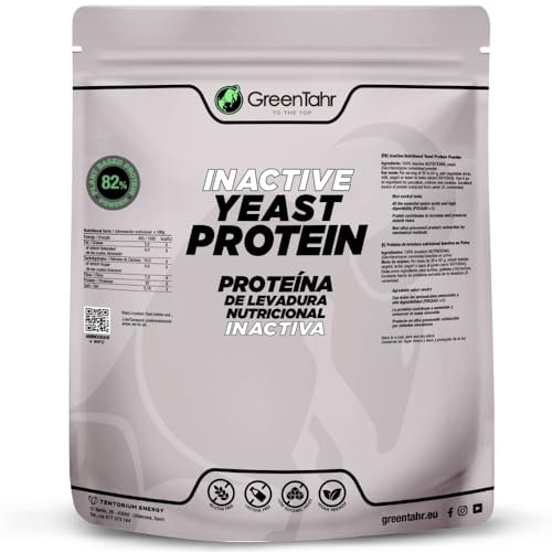 Green Tahr Proteine in Polvere di Lievito Nutrizionale Inattivo 750g. 82% Proteine Vegane ONA (Origine Non Animale), Aumento Massa Muscolare, Senza Zucchero Aggiunto né Glutine
