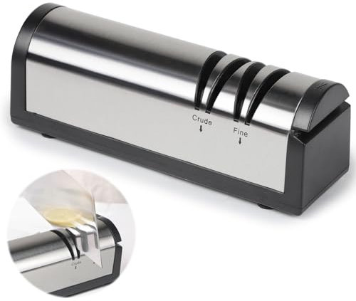 SWAWIS Affilacoltelli Elettrico Affila Coltelli Affilacoltelli Professionale Knife Sharpener per Molatura Grossolana, Fine e Lucidatura