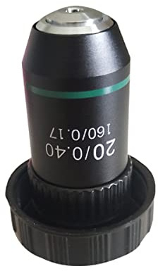 Accesorios para microscopio 20x lente de microscopio biológico acromático durabilidad y rendimiento confiable