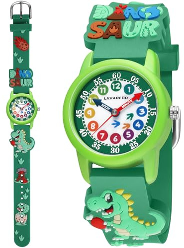 Timever Analogue Kids Watch for Boys Girls, Waterproof Childrens Quartz Watches with Adjustable Rubber Strap, Time Teacher Outdoor Sport Kids Watch for Toddlers & Kids Age 3-10