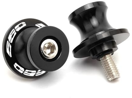 Diabolos para Caballete Moto M8 Para Triumph Para Trident 660 Para Tiger Sport 660 Para Daytona 660 2024 Soportes Deslizantes Para Basculante Para Mantenimiento Diario(Negro)