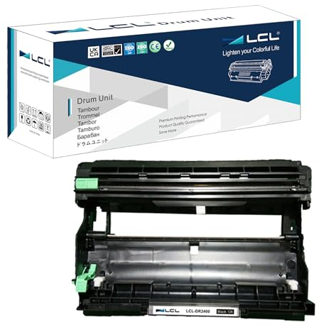 LCL Kompatibel Trommel DR2400 DR-2400 DR2425 High Yield (1Schwarz) Ersatz für Brother HL L2350DW HL-L2310D HL-L2357DW HL-L2375DW HL-L2370DN HL-2370DW MFC-L2710DN MFC-L2710DW MFC-L2730DW MFC-L2750DW
