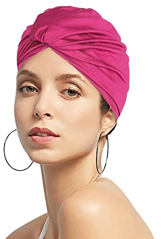 Dam veckat tyg badmössa mjuk elastisk nylon badmössa duschmössa justerbar badmössa turban damer öronskydd badmössa hatt för strand surfing fjädrar skönhet yoga