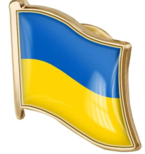 Luvadeyo Ukraine Flagge Brosche Pins, Flagge Form Ukrainische Nationalflagge Revers Abzeichen Für Kleidung Pullover Hemd Rucksack Zubehör