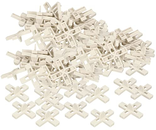 KOTARBAU® Crucetas para juntas 8 mm, 300 UNIDADES, Distanciadores de plástico, Espaciadores de baldosas para lechadas, Cruces para colocar azulejos, Clips