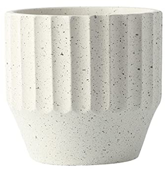 arzarf Macetas para Plantas Cemento Flor Pot Simple Home Restaurante Oficina Mesa de Café Mesa de Escritorio Decoración Flor Pote Europeo Retro Pequeña Maceta Maceta de Interior (Color : Medium)