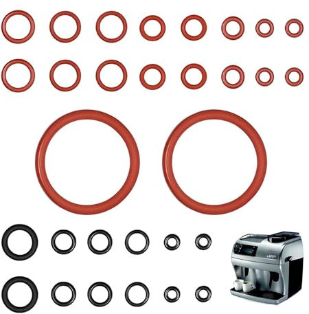 30 Piezas Juntas Tóricas, Kit de Mantenimiento con Juntas, Válvula de Soporte para Máquina de Café, Perfecto para Reparación y Mantenimiento de Cafeteras