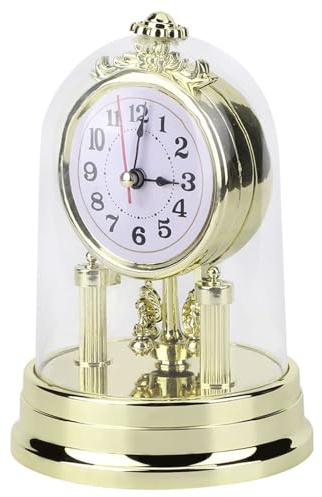ZJchao Orologio Vintage, Orologio Antico in Stile Europeo, Orologio da Scrivania Silenzioso, Orologi da Tavolo per Soggiorno, Orologio da Camino, Sveglia retrò per Arredamento Interno