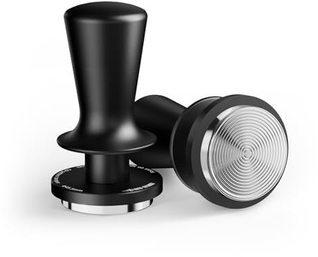 MHW-3BOMBER Espresso Tamper 45,5 mm kaffestämpel med 2-fjäderbil rebound, kaffetamper för portafilter maskiner, baristatillbehör för kaffeälskare, nybörjarnivå och proffs, T7116T