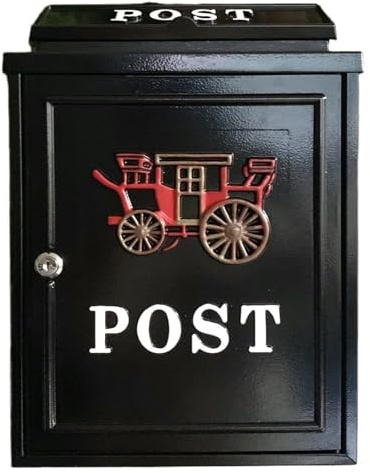 Utomhusbrevlåda Säker väggmonterad väderbeständig brevlåda for utomhusbruk, flerfärgad(Red Carriage Stock)
