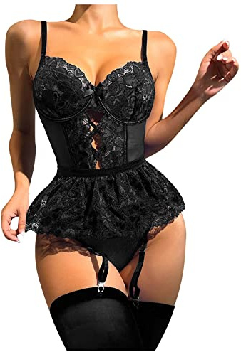 Lencería Sexy Mujer Hot Tangas Sexy Para Mujer Conjunto Picardias Ropa De Lenceria Erótico Abierta Tanga Interior Encaje Conjuntos Femenina Disfraz Gata Transparente Disfraces Sexys 2Xl Body Catsuit