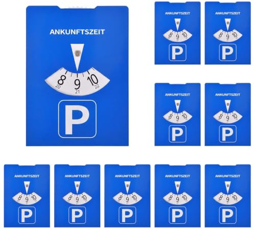 GSRIGW 10 dischi orari per auto, 11 x 15 cm, in cartone, per auto, moto, camion (blu)