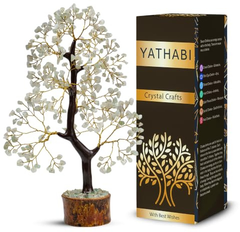 Grön jade – andligt träd – jadekristall – livets kristallträd – jadeträddekor – feng shui-träd – kristall pengaträd – positiv energi – bonsaiträd – chakrträd ..