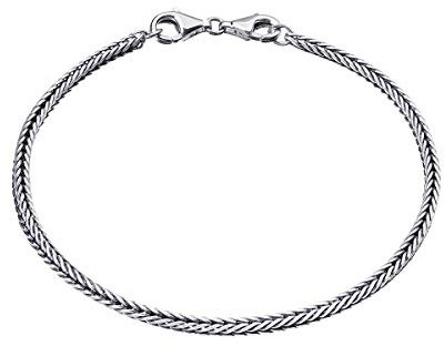 Materia Beads Armband Silber 925 antik für Charms Schmuck SA-17-18 cm