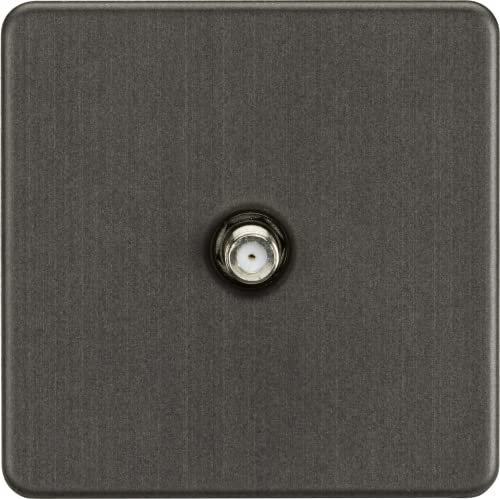 Screwless 1G SAT TV Outlet; Non-Isolated