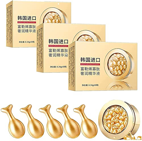 Fullerene Oligopeptid koreansk fast kapselmask, ansiktsserum kollagen anti-rynk anti-åldrande fuktgivande essenskapsel (150 st)