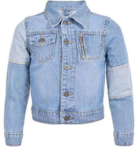 A2Z Mens Denim Jacket Jeans Long Sleeve Classic Coat Lightweight Comfortable - Jacket JK38 Light Blue XL