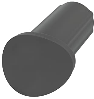 Wundermix - WunderButton® Verschlussstöpsel für Mixtopf-Griff TM6, TM5 & TM Friend • Ersatz für Stöpsel Thermomix Griff • Thermomix Zubehör (Grau ohne Logo)