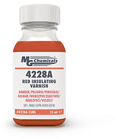 MG Chemicals 4228A-55ML Red Insulating Varnish, 57.2 g 1-Part Bottle