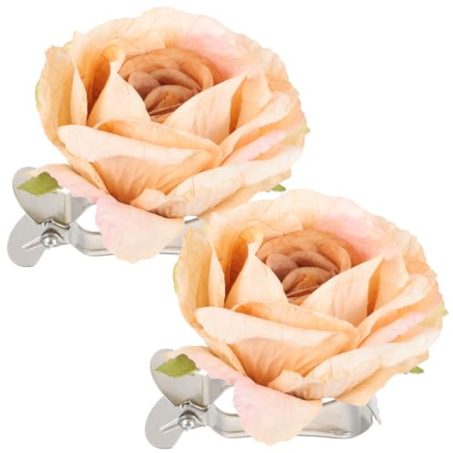 Housoutil 2 Piezas Clip De Cortina Hebilla De Cortina Hebilla De Clips De Cortina De Abrazaderas De La Cortina De Flores Abrazadera De Retención De Pañería Pinza De Pañería Titular De Plástico Titular