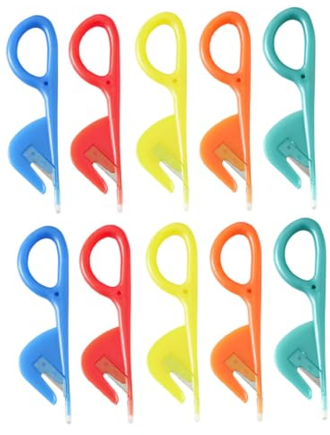 Cabilock 10 Pezzi Apri Forbici Carne Coltelli per Intestino di Pollo Coltello da Carne Forbici Strumento da Cuoco Attrezzatura da Pesca Addominali Pollame Coltello D'osso