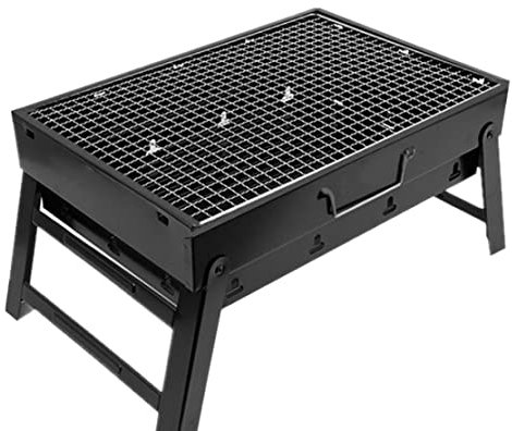 BEAHING Gril Barbecue Pliant, Barbe à Barbecue Barbecue Portable Grill Portable à Charbon de feu Barbecue Grill Grill Smoke sans Table de Bureau pour Le Camping à Domicile, Table de Barbecue
