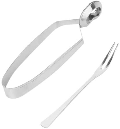 Ciieeo Zangen Für Schnecken Aus Edelstahl Servierzange Schneckengabel Für Französische Gebackene Schnecken Haushaltsgeräte Schalentierzange Schneckenwerkzeuge Für Küche