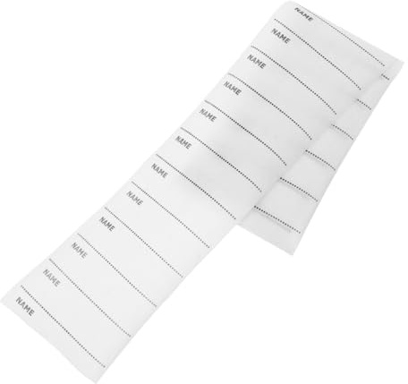 DIYEAH 100 Iron-On Fabric Labels - Name Tags for Clothing,Adhesive Name Labels for Nursing Home