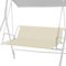 KXVXXV Hollywood Swing Seat Replacement Swing Seat Cover Replacement Swing Seat Cover 600D Oxford Fabric (148 x 52 x 52 cm, Yellow/Brown)