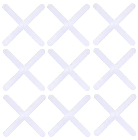 Sewroro 2000pcs Tile Spacers Cross Shaped Grout Spacers for Ceramic Wall Floor Installation Options Durable Pe Material for Tiling Projects