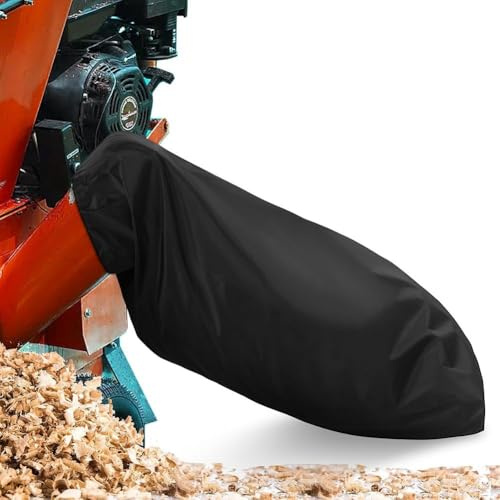 YJDOORPLAY Trituradora de hojas de 24 x 48 pulgadas, bolsa de colección de astilladora de madera para residuos de jardín, ignífugo, resistente a los rayos UV, flexible, equipo de limpieza de patio al