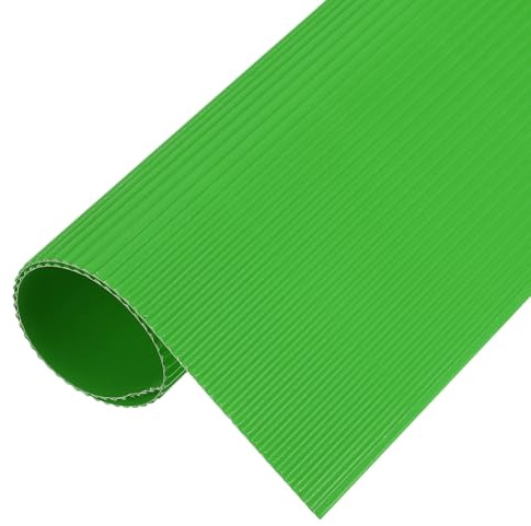sourcing map Corrugated Paper Sheets 5pcs 12inch x 8inch x 1/16inch Grass Green Cardboard for DIY Craft