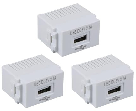 Trasformatore USB 3 Pezzi, Modulo di Alimentazione USB 220V Presa 5V 2.1A, Adattatore Interruttore per Dispositivi, Smartphone, Telefoni Cellulari, MP4