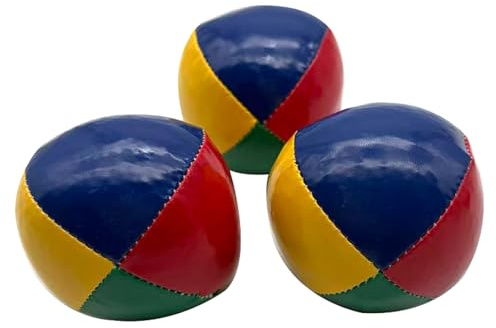 PEHHAH Jongleringsbollar kit – 120 g för nybörjare och proffs uppsättning av 3 – hållbar viktad jongleringsboll kit