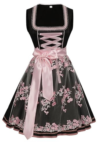 Genérico 2026 Disfraces de Oktoberfest Vestidos Dirndl para Mujer Vestido Tradicional de Oktoberfest para Mujer Carnaval