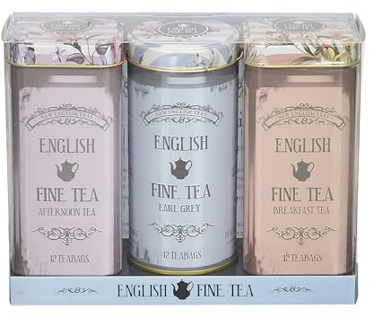 New English Teas Floral Tea Tin Teabag Selection Gift RS36