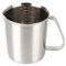 Kitchnexus Jarra medidora de acero inoxidable, 700 ml, jarra de leche, jarra medidora para cocina, café, latte, capuchino
