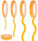 Abeillo 4 Rollen Kreppband Malerkrepp, 1.5mm/3mm/6mm/1.26cm x 50m Feinlinienband Malerband, Abklebeband Selbstklebendes Fineline Tape, Abklebeband Lackieren für Malerarbeiten, Dekoration, Autolack