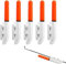 Aoreun Nachtlicht Knicklicht Angeln, 5 Stück Angel-Alarmglocken,Led Bissanzeiger Rutenspitze, Wasserdicht Glow Stick mit Schnalle,Nachtangeln Rod Lights für Meeresangeln,Rod Tip Lights (Rot)
